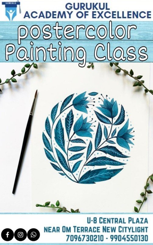 Poster colour Painting Class in Surat