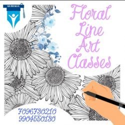floral line art class, floral line art class in Surat, floral line art class in Gujarat, floral line art course, floral line art class for adults, floral line art class for beginners, floral line art class near me, line art classes,